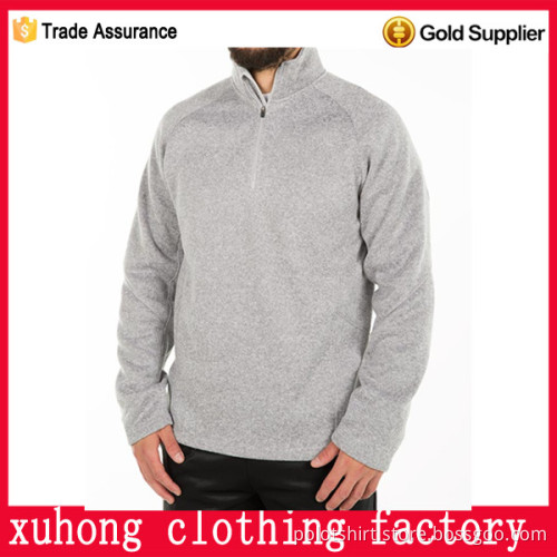 custom anti-pill 1/4 Zip Sweater Fleece hoodie